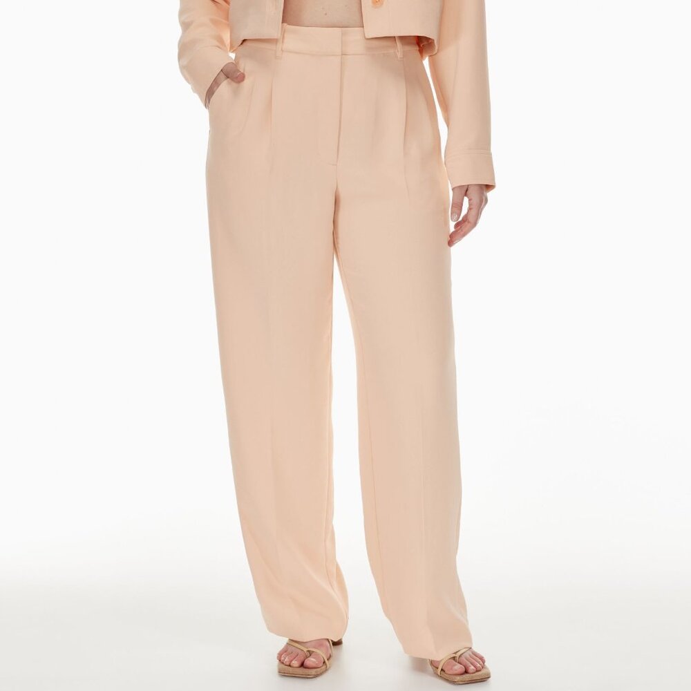 NWT ARITZIA Wilfred Effortless Pant "Coral Blush" Pink Size 12